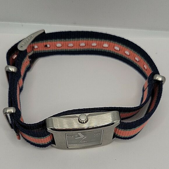 Fossil WB1028 Womens Multicolor Nylon Brown Analog Dial Quartz Wrist Watch BC942 - Picture 6 of 9